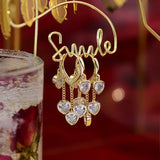 Tiny Heart Buckle Earrings 14k Plating Real Jewelry