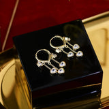 Tiny Heart Buckle Earrings 14k Plating Real Jewelry