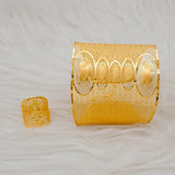Chain Cuff Bangle with Ring for Women Dubai Adjustable Bracelet
