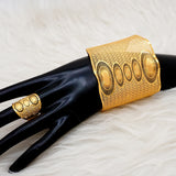 Chain Cuff Bangle with Ring for Women Dubai Adjustable Bracelet