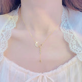 Star Moon Zircon Chain Clavicle Necklace
