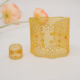 Dubai Chain Cuff Bangle & Ring For Women Moroccan Indian Bracelet Jewelry