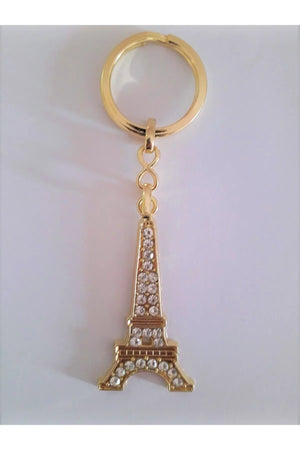 Eiffel Tower Keychain Zircon Stone Tourist Gift