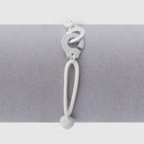 Paris Jewelry Handcuffs Bracelet 925 Silver Rope Pendant Menottes