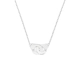 Paris Jewelry 925 Sterling Silver Les Menotes Handcuff Necklace