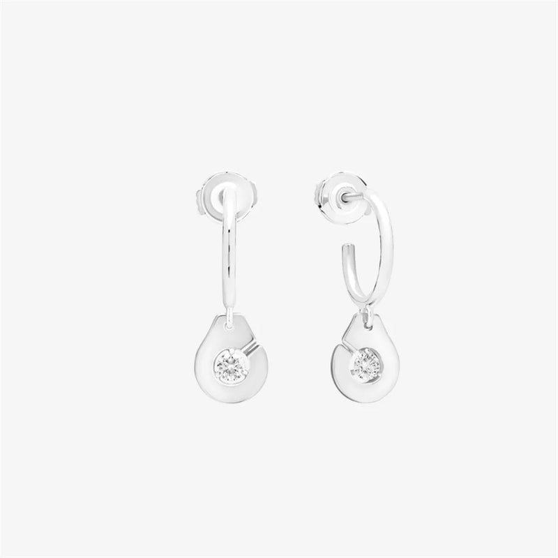 Paris Jewelry Handcuffs Earrings 925 Silver 18K Plating