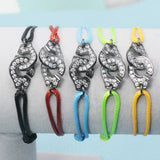 925 Silver Handcuff Zircon Bracelet Menottes 925 Stamp