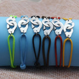 925 Silver Handcuff Bracelet Rope Design 925 Stamp