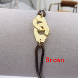 925 Silver Handcuff Bracelet Rope Design 925 Stamp