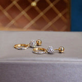 Boho Style 14k Plated Zircon Earrings