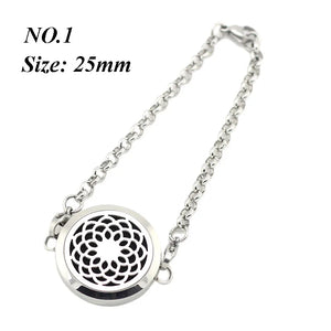 316L Stainless Steel 30mm Aromatherapy Diffuser Bracelet
