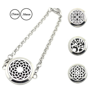 316L Stainless Steel 30mm Aromatherapy Diffuser Bracelet