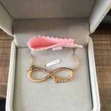 Boho Double Name Necklace Engraved Date Infinity Necklaces