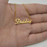 Stainless Steel Nameplate Choker Necklace Personalized Jewelry
