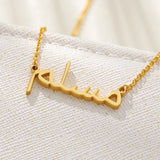 Arabic Name Necklace Stainless Steel Personalized Choker Pendant