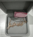 Cursive Name Necklace Personalized Stainless Steel Choker