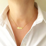 Fire Name Necklace Personalized Burning Name Necklaces For Women
