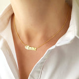 Fire Name Necklace Personalized Burning Name Necklaces For Women