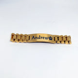 Personalized Steel Name Bangles Bracelet Men Women Jewelry