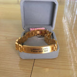Personalized Steel Name Bangles Bracelet Men Women Jewelry