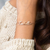 Stainless Steel Nameplate Bracelet for Baby Kids
