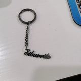 Stainless Steel Personalized Name Keychain for Women Men