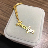 Stainless Steel Personalized Name Keychain for Women Men