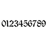 Old English Date Numbers Name Pendant Necklace Stainless Steel
