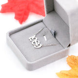 Old English Date Numbers Name Pendant Necklace Stainless Steel