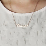 Personalized Star Name Necklace Stainless Steel Choker