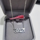 Wedding Date Necklace Stainless Steel Personalized Chokers
