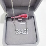 Wedding Date Necklace Stainless Steel Personalized Chokers