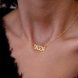 Wedding Date Necklace Stainless Steel Personalized Chokers