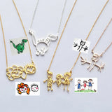 Baby Painting Necklace Choker Jewelry For Family Members