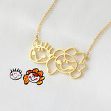 Baby Painting Necklace Choker Jewelry For Family Members