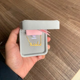 Islamic Jewelry Arabic Name Necklace Personalized Stainless Steel