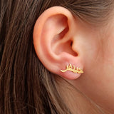 Custom Arabic Name Earrings for Women