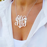Personalized Boho Monogram Necklace Stainless Steel Choker