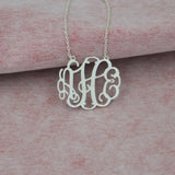 Personalized Boho Monogram Necklace Stainless Steel Choker
