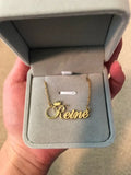 Personalized Crown Name Necklace Stainless Steel Choker Jewelry