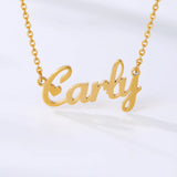 Personalized Name Necklace Stainless Steel Choker Jewelry