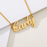 Personalized Name Necklace Stainless Steel Choker Jewelry