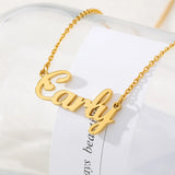 Personalized Name Necklace Stainless Steel Choker Jewelry