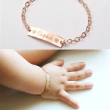 Personalized Child Name Bracelet Stainless Steel Birthday Gift
