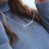 Custom Handwriting Style Name Necklace for Women