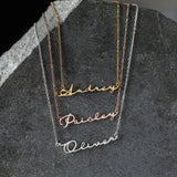 Custom Handwriting Style Name Necklace for Women