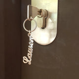 Custom Name Keyring Stainless Steel Keychain for Women Men