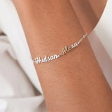 Personalized Three Name Bracelet Stainless Steel Family Members Name Bracelets