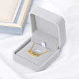 Personalized Wedding Key Name Necklace Stainless Steel