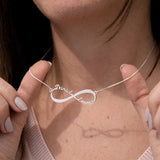 Stainless Steel Name Necklace Personalized Infinity Nameplate Pendant